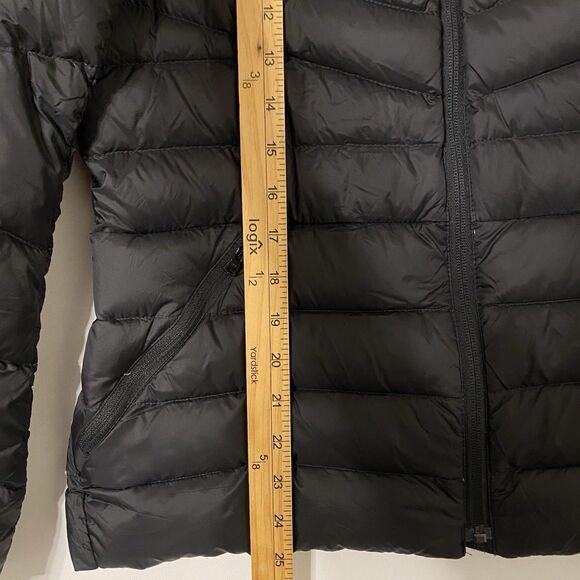 Lands' End Puffer Jacket Goose Down Women S Black Quilted Lightweight - Picture 5 of 10